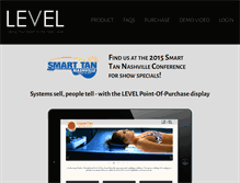 Tablet Screenshot of leveltan.com